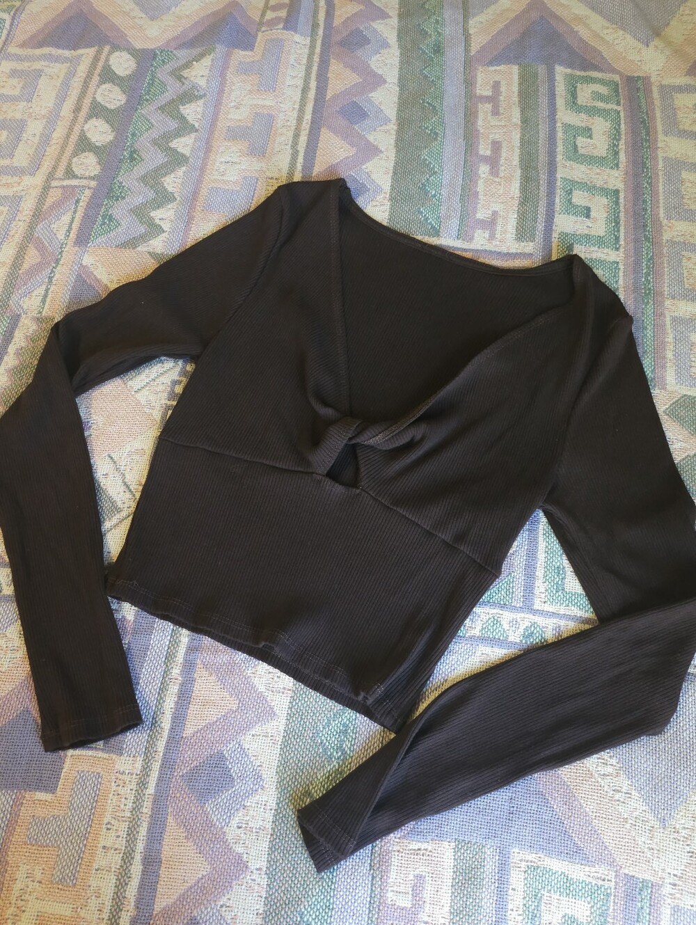 Brown Twist Long Sleeve Size Medium